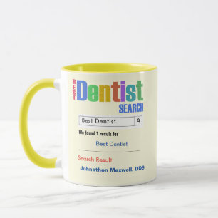 Drôle personnalisé Meilleur Dentiste Mug cadeau