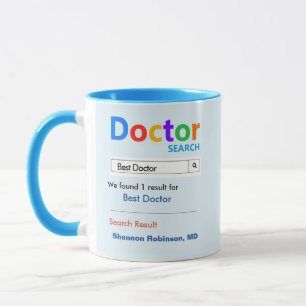 Drôle personnalisé Meilleur docteur Mug cadeau