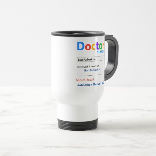 Drôle personnalisé Meilleur docteur Mug cadeau (Devant droit)