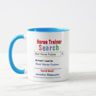 Drôle personnalisé Meilleur Entraîneur Cheval Mug 