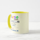 Drôle personnalisé Meilleure infirmière cadeau Mug (Devant gauche)