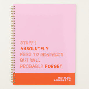Drôle Personnalisé Moderne Rose Orange Nom Personn