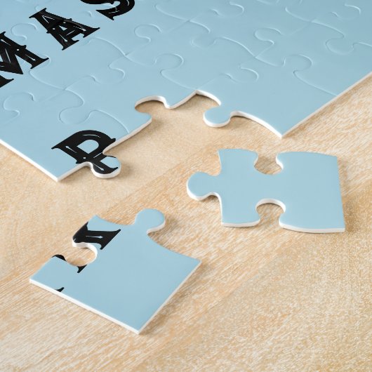 Drôle personnalisé Noël Jigsaw Puzzle Puzzle (Côté)