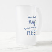 Drôle Personnalisé Vitrage Frosted Beer Mug (Devant droit)