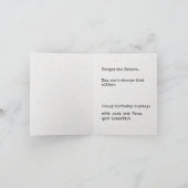 Drôle Pessimiste Carte d'anniversaire, Papier Linn (Intérieur)