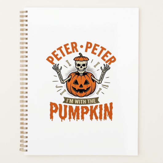 Drôle Peter Peter Citrouille Halloween Squelette C (Devant)