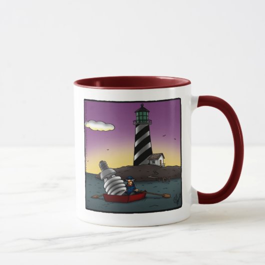 Drôle phare Humour Mug Cadeau (Droite)