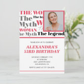 Drôle Photo 53e anniversaire invitation Contempora (Debout devant)