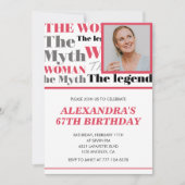 Drôle Photo 67e anniversaire invitation Contempora (Devant)