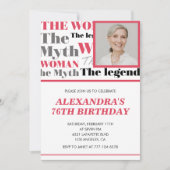 Drôle Photo 76e anniversaire invitation Contempora (Devant)