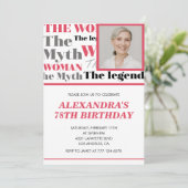 Drôle Photo 78e anniversaire invitation Contempora (Debout devant)