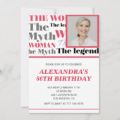 Drôle Photo 86e anniversaire invitation Contempora (Devant)