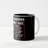 Drôle photographe heure note Mug (Devant droit)