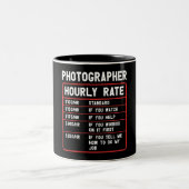 Drôle photographe heure note Mug (Centre)