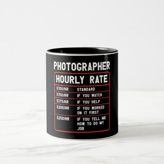 Drôle photographe heure note Mug (Centre)