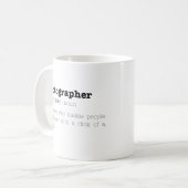 Drôle Photographe Mug (Devant gauche)