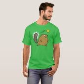 Drôle Pickleball Beaver Dink T-shirt (Devant entier)