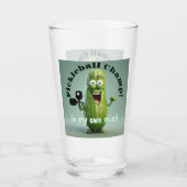 Drôle Pickleball Champ Verre Tumbler (Dos)