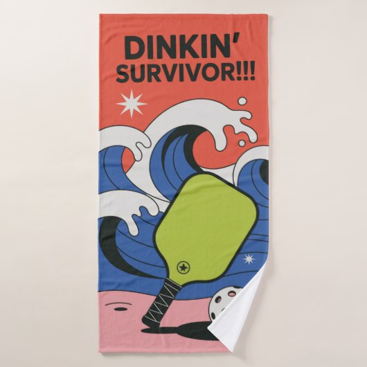 Drôle Pickleball DINKIN’ SURVIVOR! ! ! Serviette s (Serviette de bain)