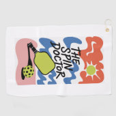 Drôle Pickleball The Spin Doctor Serviette de spor (Horizontal)