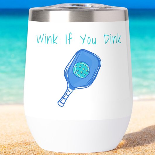 Drôle Pickleball Wink si vous buvez Humour