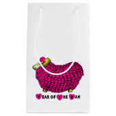 Drôle Pink Ram Chinois Année Zodiac S Sac cadeau (Devant)