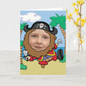 Drôle Pirate coupé face Modèle (Fleur jaune)