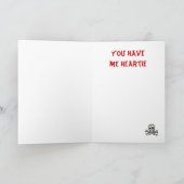 Drôle piratez-moi carte de Heartie Valentine (Intérieur)