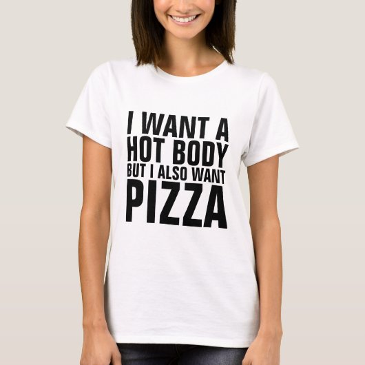 Drôle Pizza dames T-shirts d'entraînement (Devant)