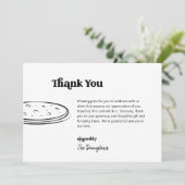 Drôle Pizza Mariage gratuit Carte de remerciements (Debout devant)