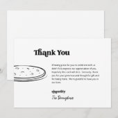 Drôle Pizza Mariage gratuit Carte de remerciements (Devant / Derrière)