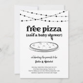 Drôle Pizza thème Couple's Baby shower Invitation (Devant)