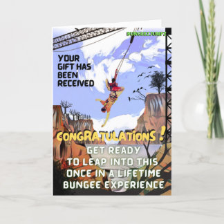 drôle Plaisanterie farce Carte Anniversaire Bungee