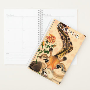 Drôle planificateur avec Romantic Giraffe Gentlema