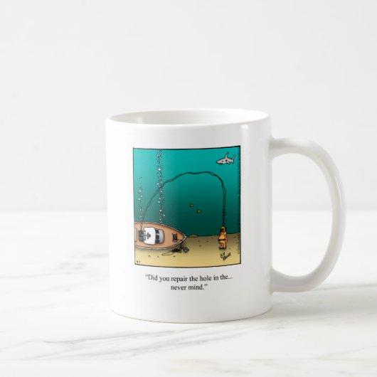 Drôle plongée sous-marine Humour Mug Cadeau (Droite)