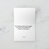 Drôle Poem Electrique Linemen Carte de voeux (Intérieur)