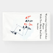 Drôle Poker Bad Beat Story, Bannière murale (Horizontal)