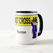 Drôle Policeman Café Mug Personnalisez-Le ! (Devant droit)