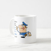 Drôle Policiers Retraite Mug Personnalisé (Devant gauche)