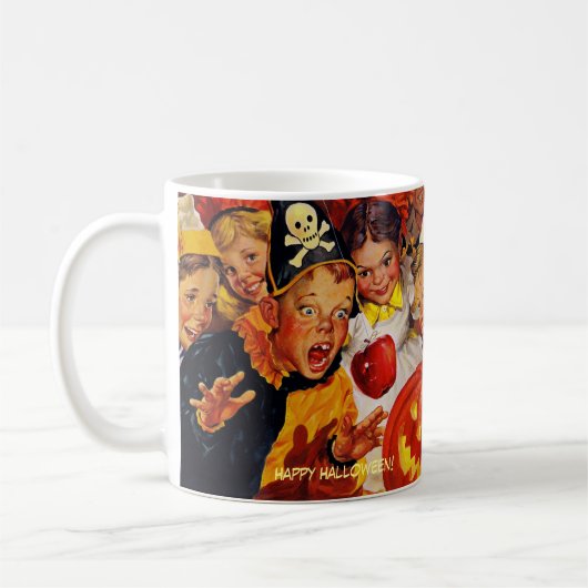 Drôle pomme Bobbing Douce dent Halloween Mug (Gauche)