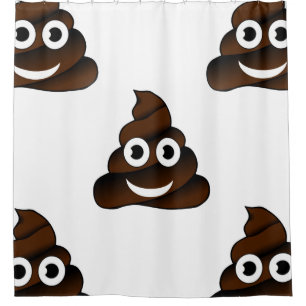 drôle poop émoji salle de bain rideau de douche