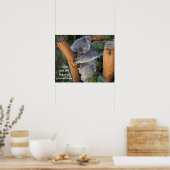 Drôle Poster de l'ours Koala; Procrastination (Cuisine)