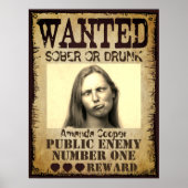 Drôle poster personnalisé recherché (Devant)