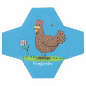 Drôle poulet rustique whimsical dessin animé (Plat)