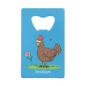 Drôle poulet rustique whimsical dessin animé (Dos)