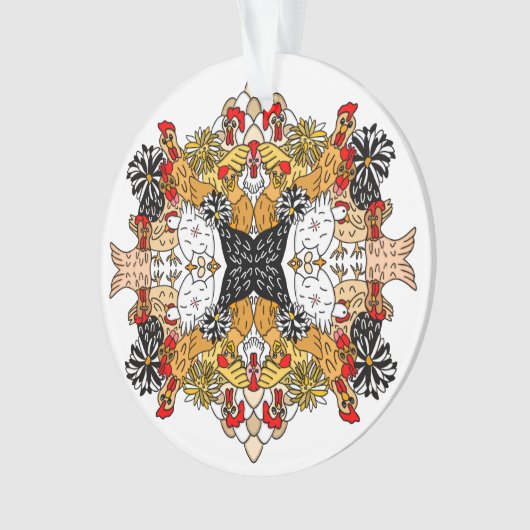 Drôle Poulets tirés à la main (devant)