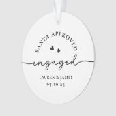 Drôle premier Noël engagé couple personnalisé (devant)