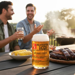 Drôle Prescription de bière Nom personnalisé Bière