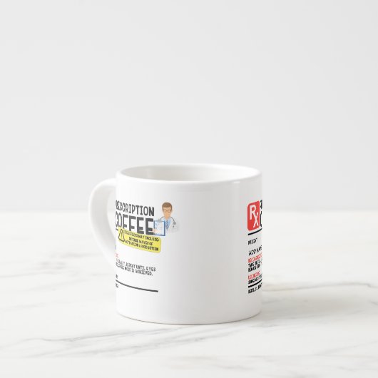Drôle Prescription Espresso Mug (Devant gauche)