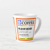 Drôle Prescription Personnalisée Latte Mug (Angle droit)